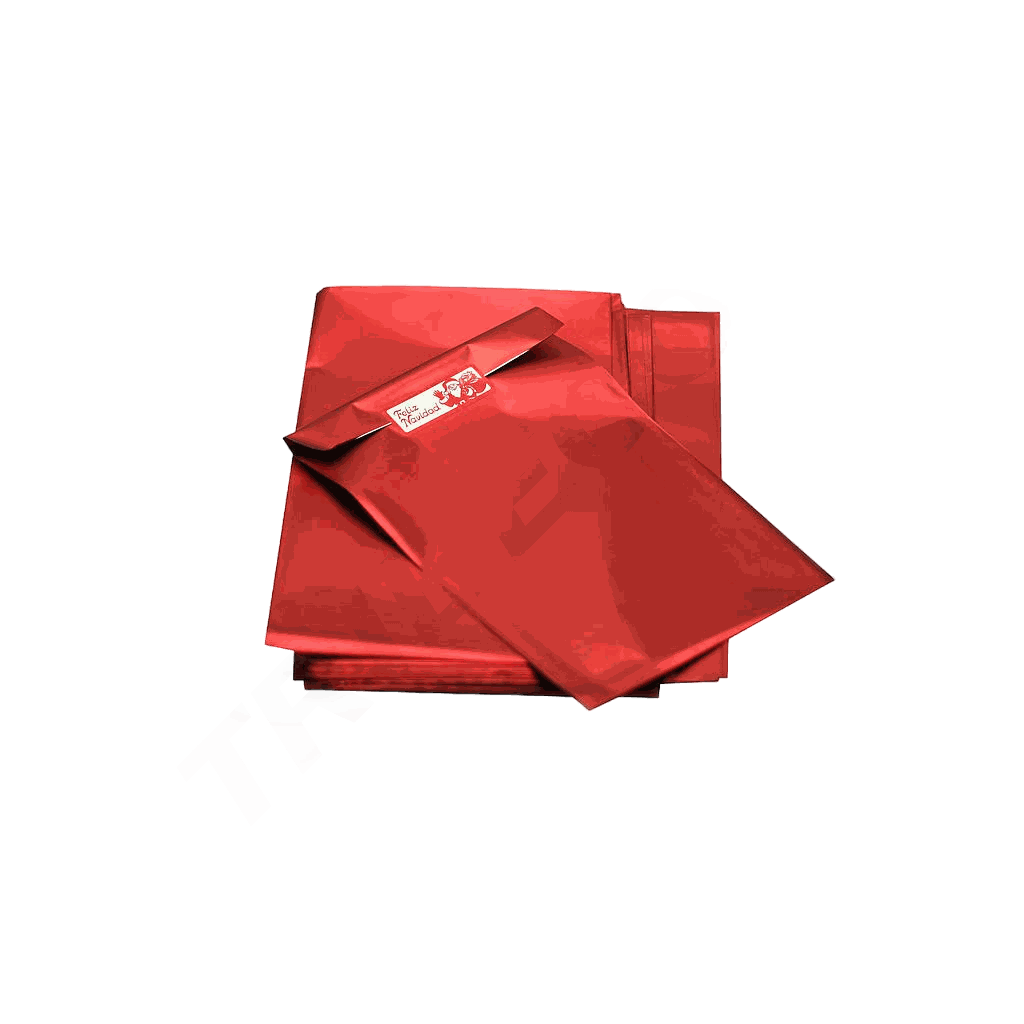 Roter Metallumschlag 25X15cm 100 Stück/Paket
