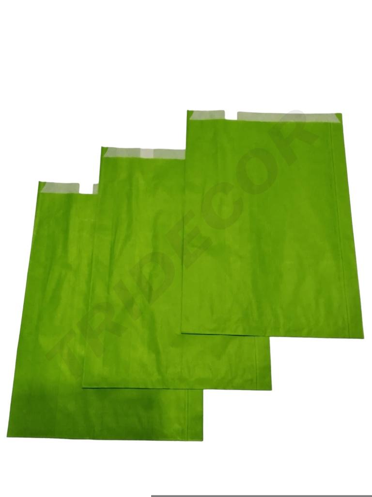 开心果色信封袋Sobre Papel Celulosa pistacho 26X38cm 100unidas 10/caja