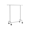 Extendable Fixed Clothes Rack 140x150 cm Chrome