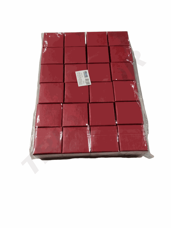 Red Jewelry Box 5X5X3.5cm 24 units/Pack