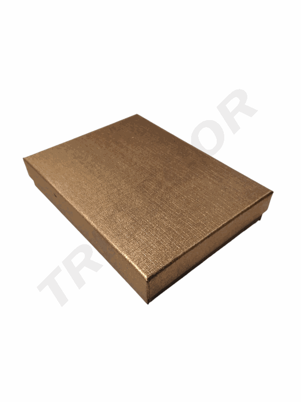 Caixa Joias Marrom 12,5X16,5X2,8cm 12 unidades/pacote