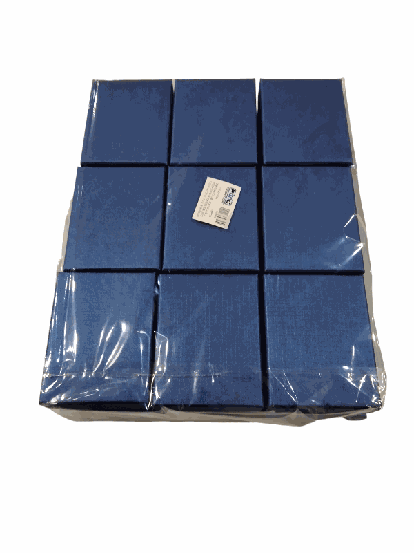 Blue Jewelry Box 7X9.2X3cm 18 units/Pack