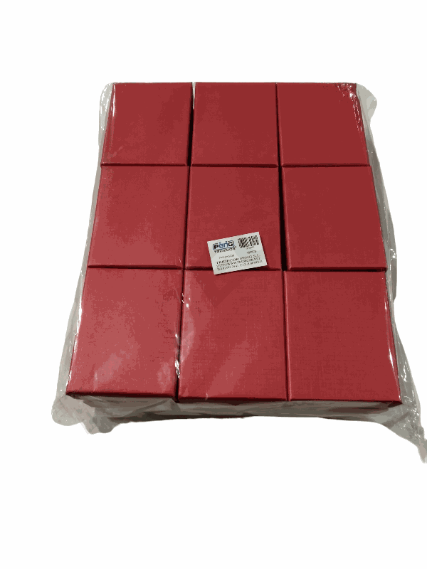 红色天地盖盒Cajita Joyería Roja 7X9.2X3cm 18Uds/Paq 20pq/caja