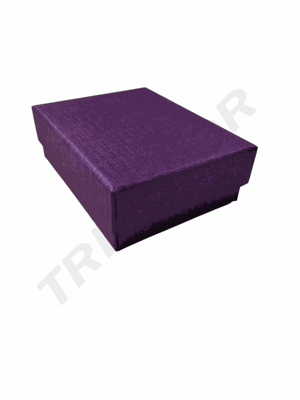 紫色天地盖盒Cajita Joyería Violeta 7X9.2X3cm 18Uds/Paq 20pq/caja