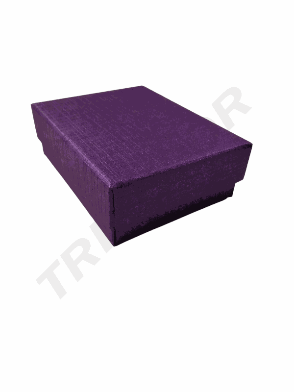 Boîte à Bijoux Violette 7X9,2X3cm 18 unités/Paquet