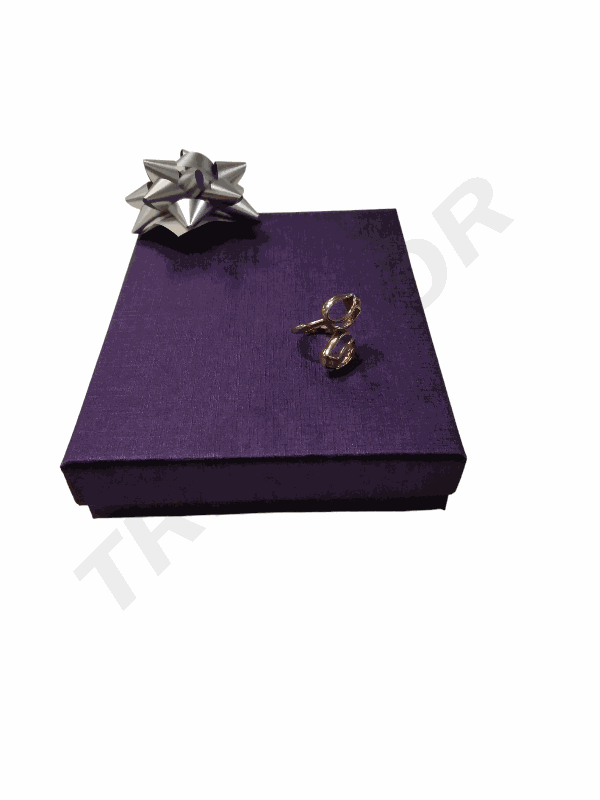 Cajita Joyería Violeta 10X12X3cm 12Uds/Paq 