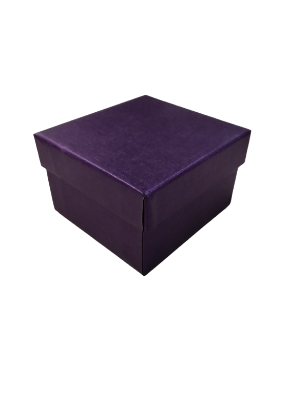 Boîte à Bijoux Violette 8,5X9X5,5cm 12 unités/Paquet