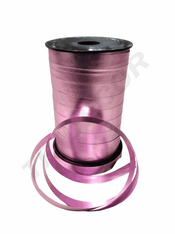 Geschenkband in Metallic-Rosa, 10 mm x 100 m, 6811 Col15