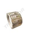 Autocollant 36X13mm Joyeuses Fêtes 500-Roll