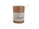 Copper Raffia Ribbon Roll with Stars 5mmx200m 68244 Col19