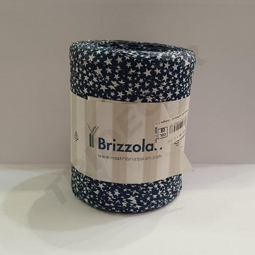 Blaue Bastbandrolle mit Sternen, 5 mm x 200 m, 68244 Col08