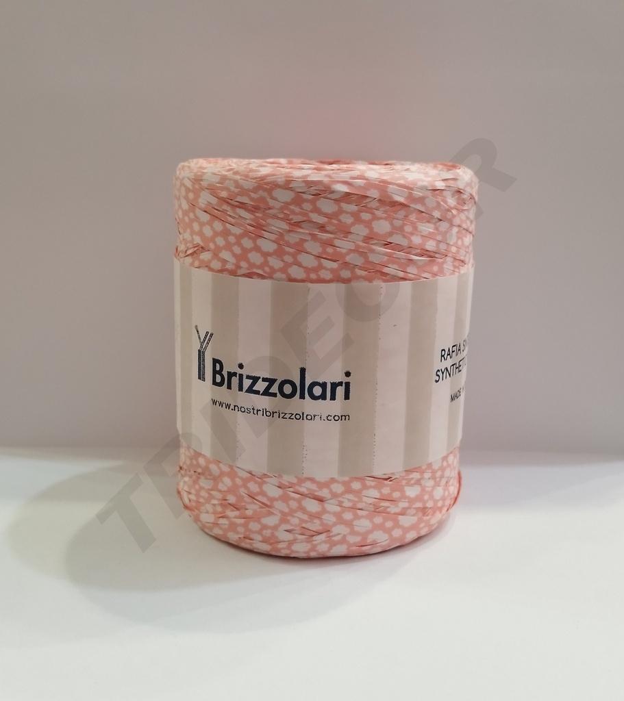 Pink Raffia Ribbon Roll with Clouds 5mmx200m 68243 Col05