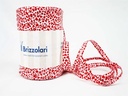 White Rafa Ribbon Roll with Red Hearts 5mmx200m 68243 Col07