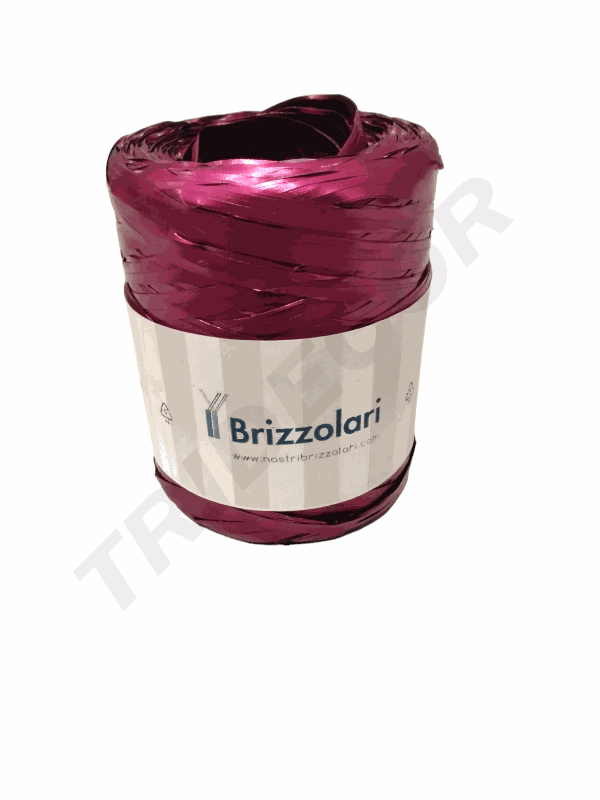Rollo Cinta Rafia Granate 5X200M Color Metalizado