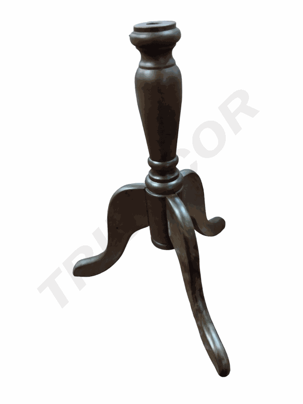 Trípode Base de Maniquí de Madera Oscura