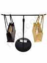 Display de Dupla Simetria Preto 36 64cm (Altura)x30cm (Largura)x18cm (Base)