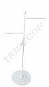 Weißes asymmetrisches Doppeldisplay 44 59 cm (Höhe) x 28 cm (Breite) x 18 cm (Basis)