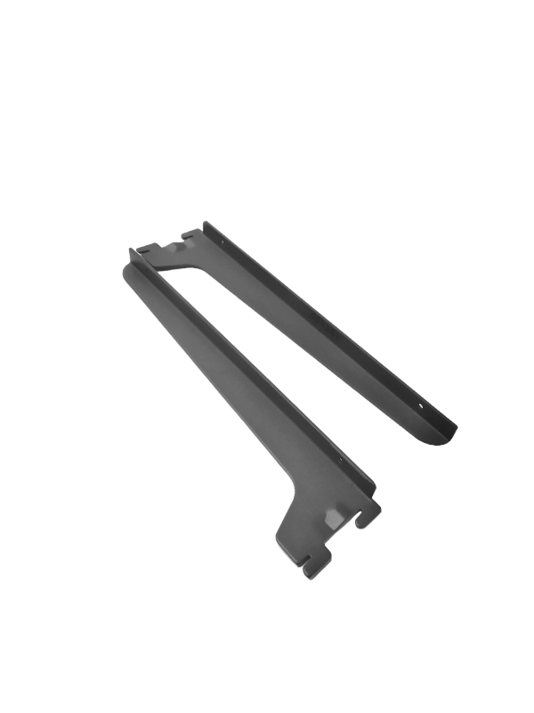 Simple gray shelf support for rack system, 30 cm