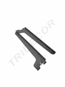 Suporte de prateleira cinza simples para sistema de rack, 30 cm