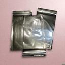 Silberne Metallic-Umschläge mit Klebefläche, 15 x 25 + 4 cm, 100 Stück/Packung