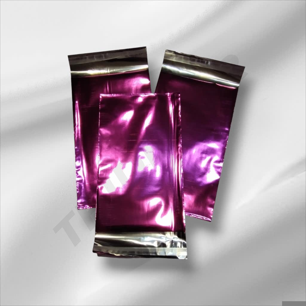 Sobres Metalizados Fucsia Con Adhesivo 15X25+4 Cm
