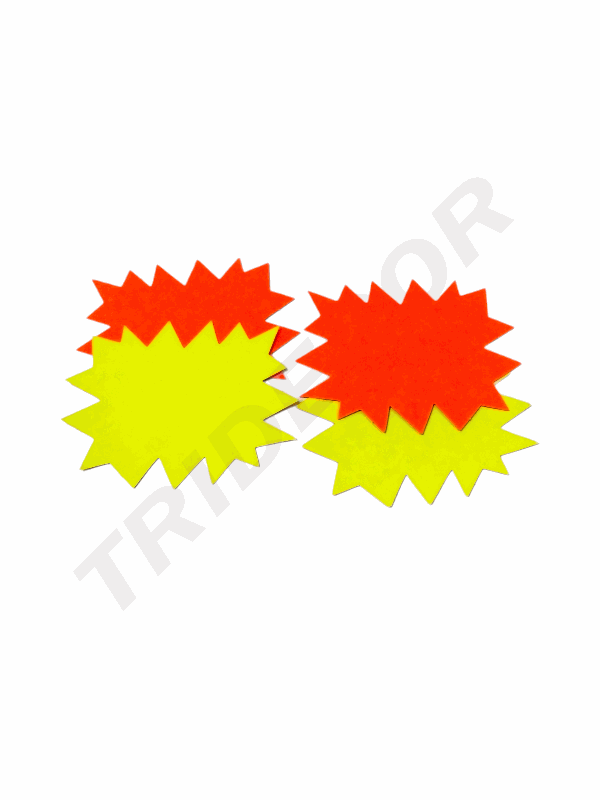 Poster Apli 100402 24X32cm 25/Pq Flash Laranja e Amarelo