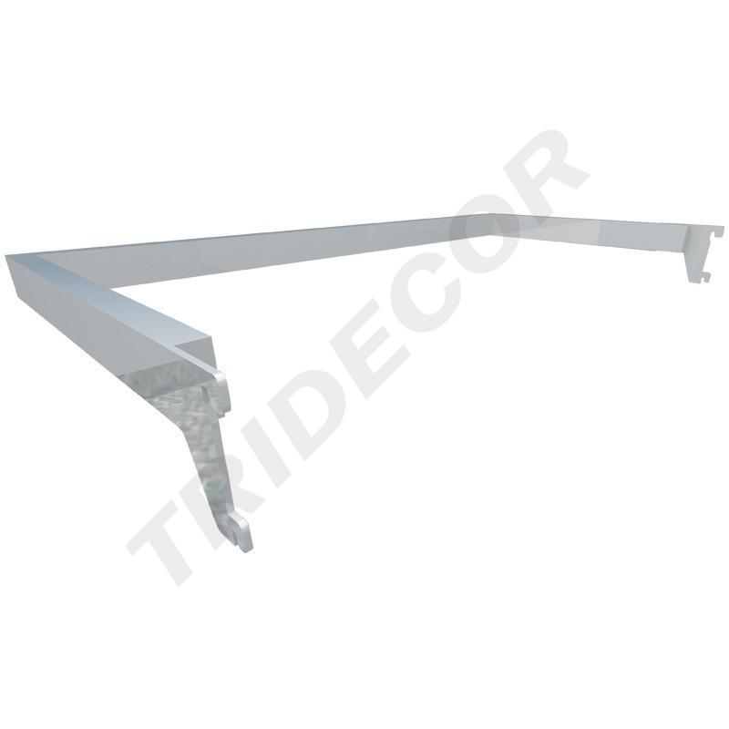 U-förmiger Garderobenständer für Chrom-Reißverschluss 59,5x30 cm