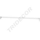 Barra de Prateleira de Metal Branco 120 cm
