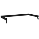 U-shaped coat rack for slatted wall, Black 59.5x30 cm