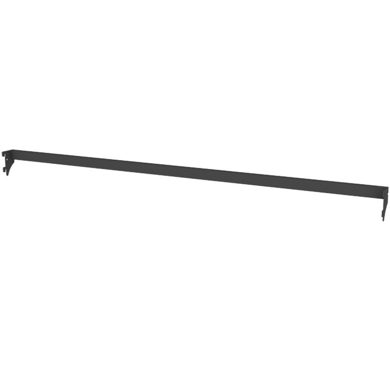 Barra de Estante de Metal Cinzento 120 cm