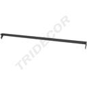 Bară de rafturi metalice gri 120 cm