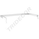 Perchero Forma U Blanco Para Cremallera 59.5X30 Cm