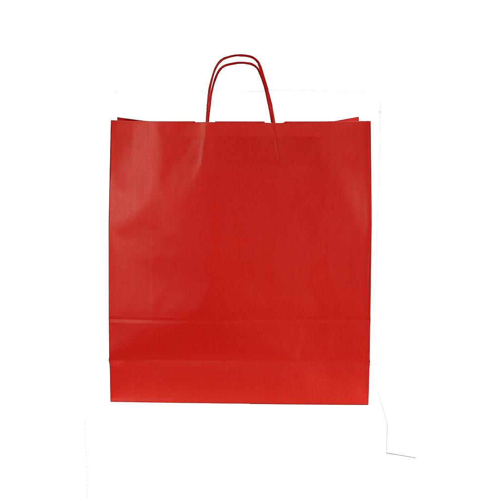 Red cellulose paper bag 49X45X15 cm 25 units