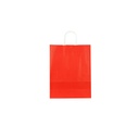 Paper bag with red twisted handle 32X13X41 cm 25 units