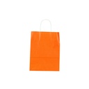 Zellulosepapiertüte mit lockigem Griff, Farbe Orange, 45X15X49 cm - 25 Einheiten