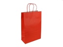 Bolsa De Papel De Celulosa Roja 25 Unidades 37X27X12 Cm