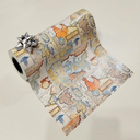 Papel De Regalo Estampado Mapa 62 cm 4 kg