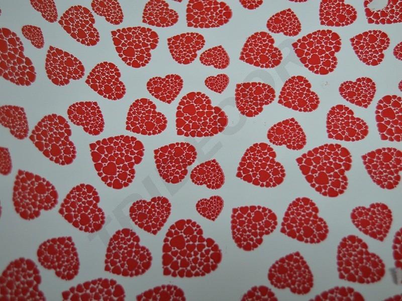 Carta da regalo a righe larghe colore argento e fucsia 31cm