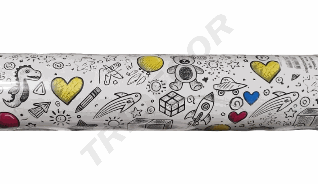 Desenho de Papel de Embrulho de Presente Vermelho de Diferentes Cores