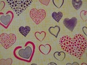 Papel de regalo estampado corazones 31 cm