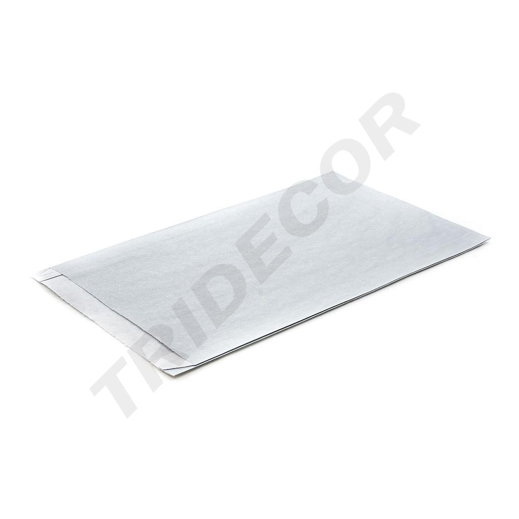 Silver Cellulose Paper Envelope 18+4X29cm 50 units