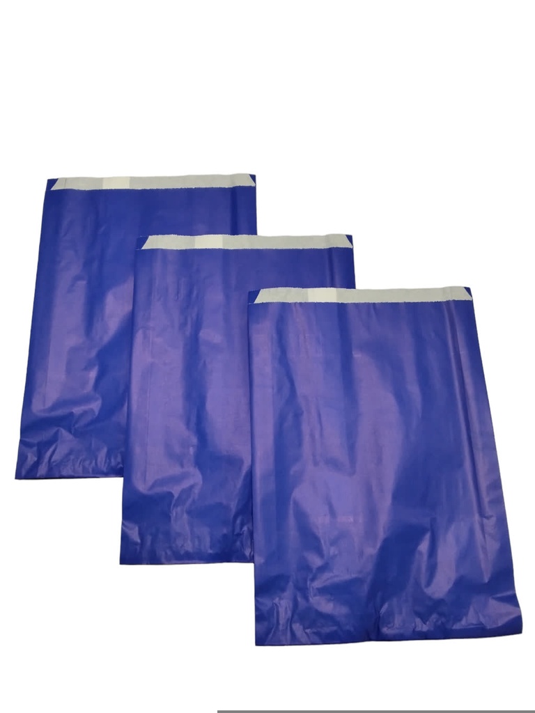 Enveloppes en papier bleu 26+5X38 bleu marine 40 Gr 100p/paquet 10 unités/boîte