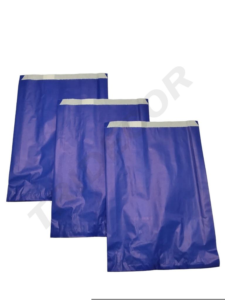 Enveloppes en papier bleu 26+5X38 bleu marine 40 gr 100 pcs/paquet 10 unités/boîte