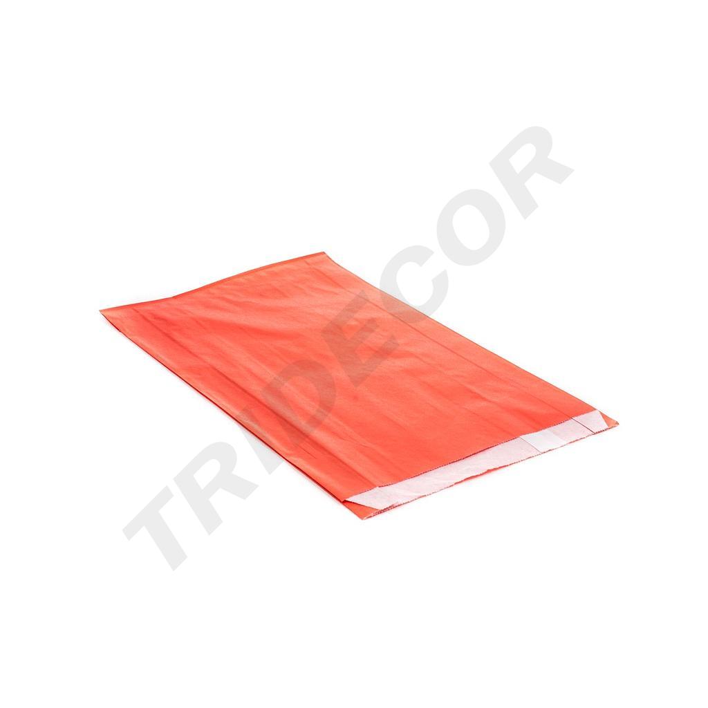 Sobres De Papel Celulosa Rojo 18+4.5X29 Cm 100 Unidades