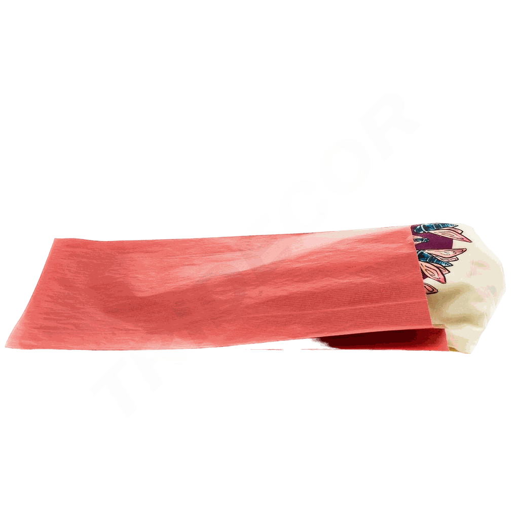 Sobre de Papel Kraft Color Rojo 21+6.5X36cm 50undes