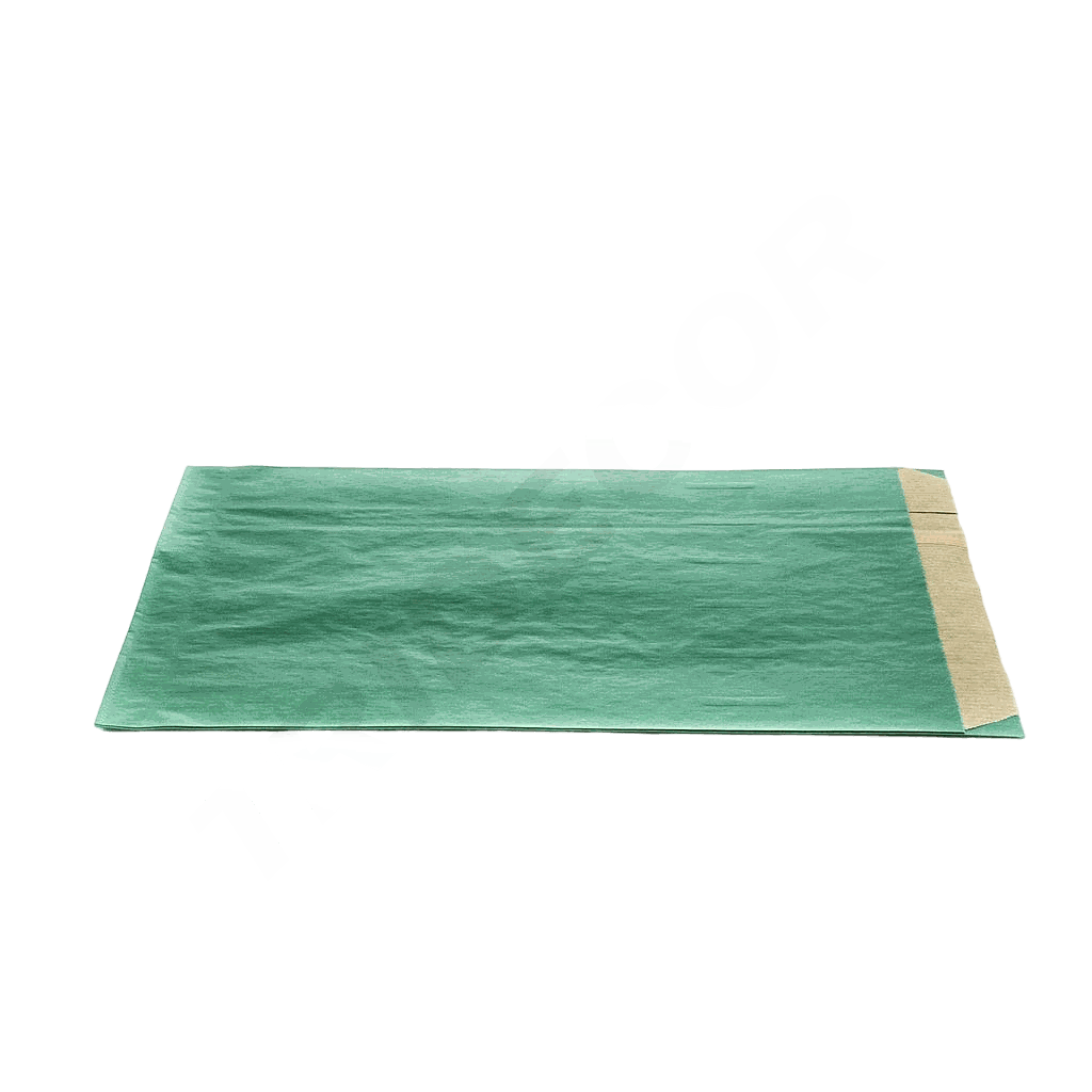 Plic din hârtie kraft verde închis 18+7X27cm 50 de unități