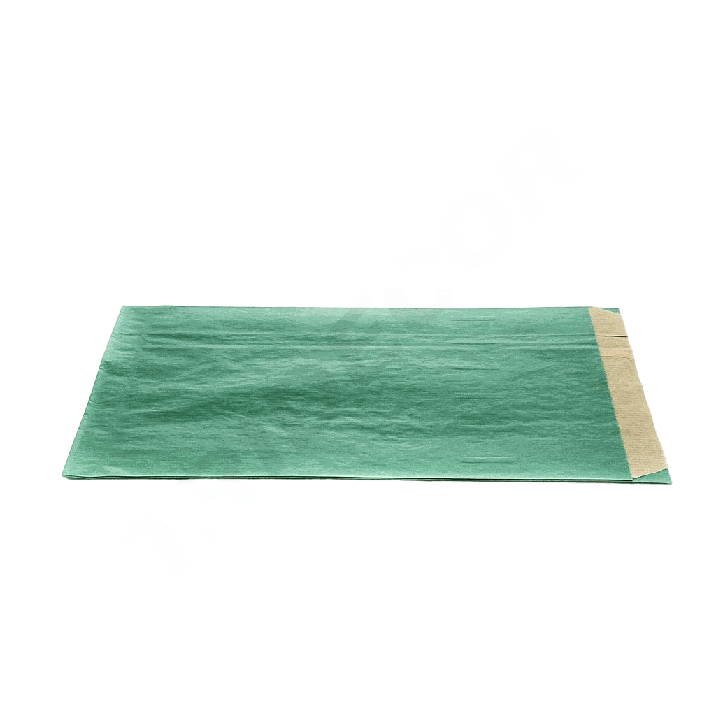 Sobre de Papel Kraft Verde Oscuro 18+7X27cm 50 unidades