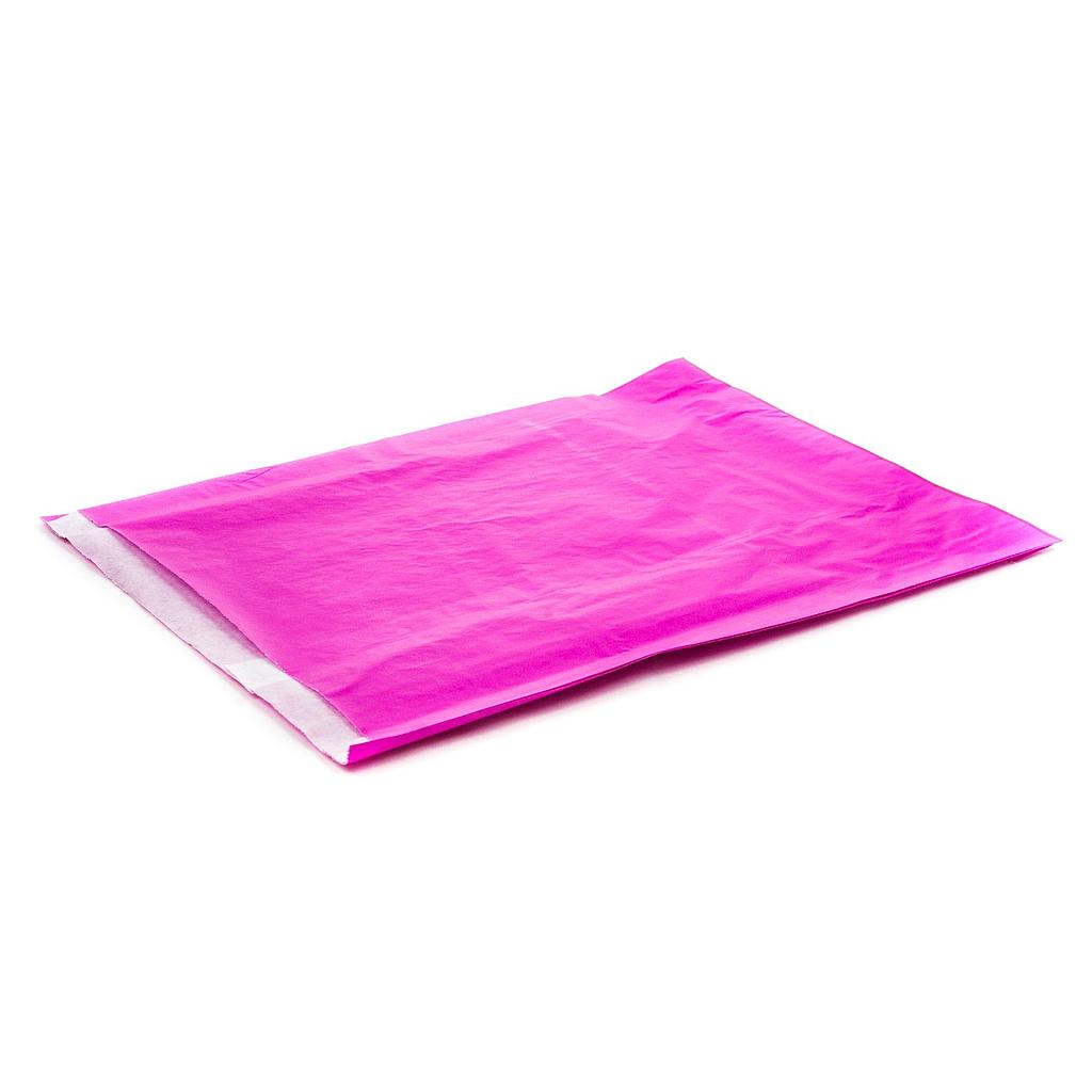 Enveloppe en papier de cellulose fuchsia 50X30+7,5cm