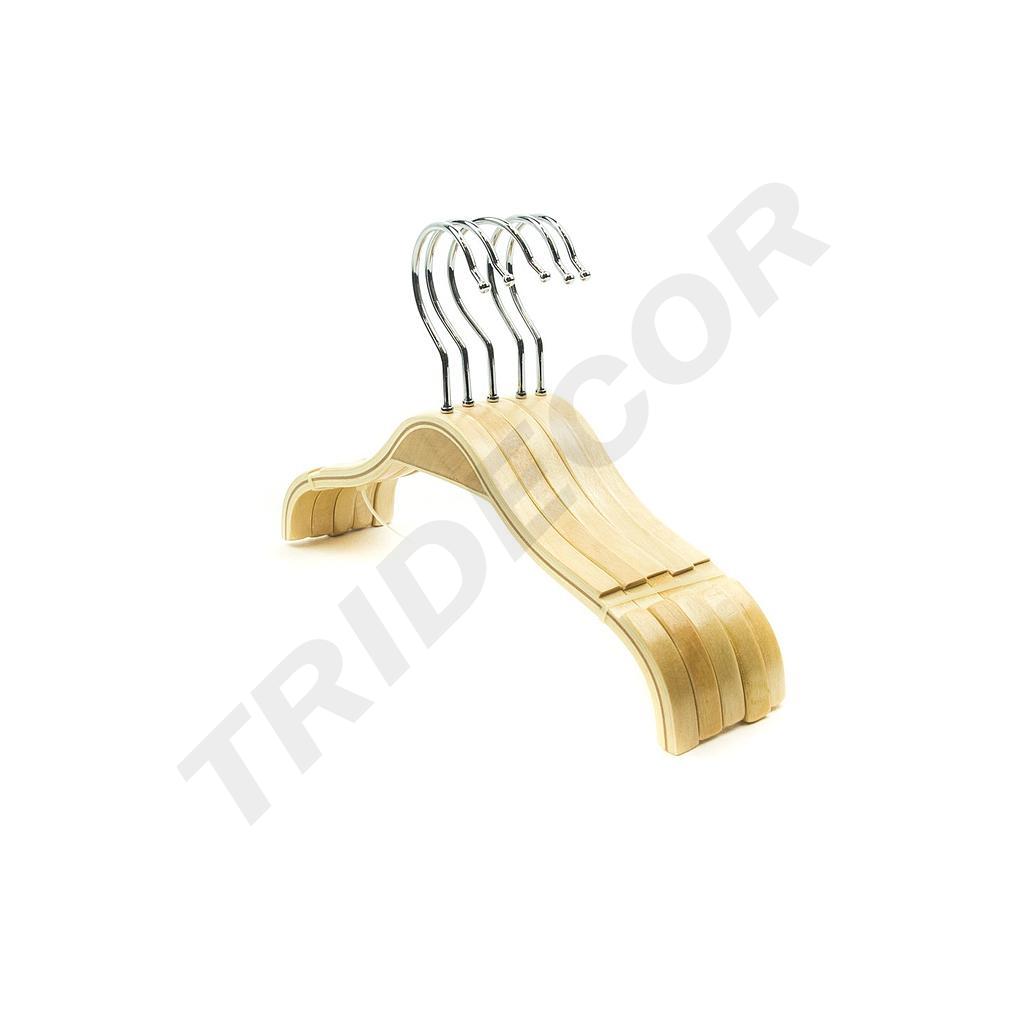 Perchas de Madera para Ropa Infantil 26 cm 5 unidades