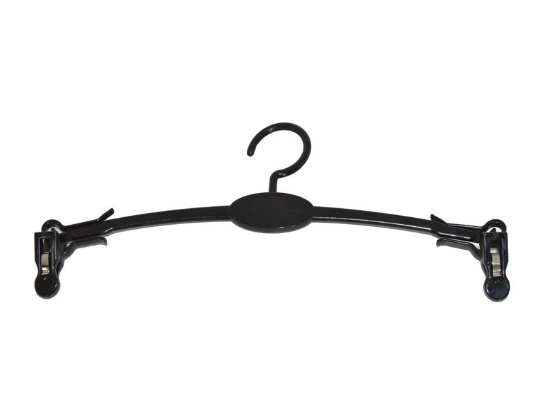 Percha De Plástico Para Lencería Color Negro 27 Cm 10 Unidades